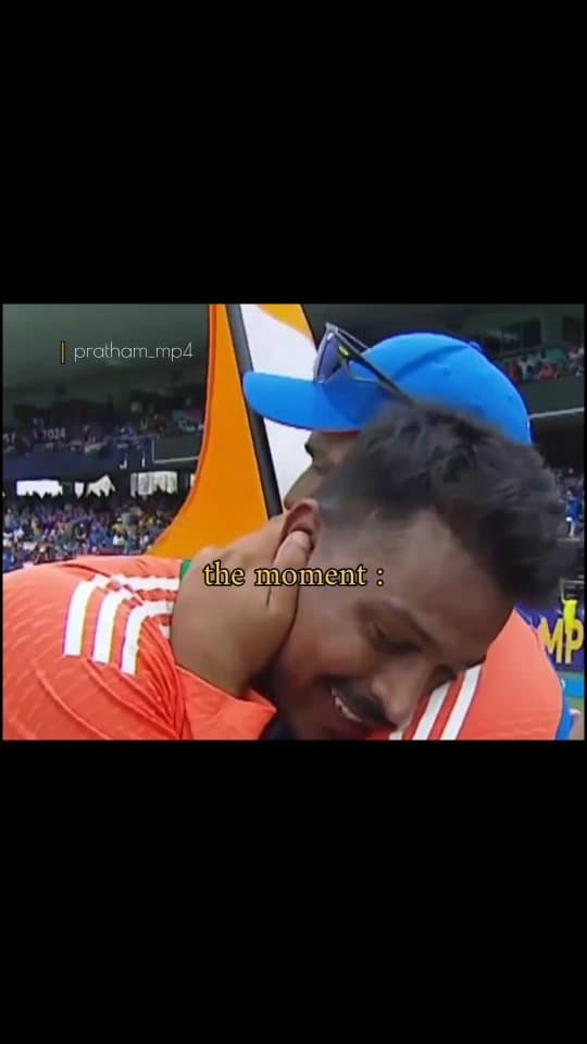 The moment, the emotion ✨💗
.
.
.
.
.
.
.
.
.
.
.
.
.
#champions #indiancricketteam #rohitsharma #hardikpandya #viratkohli #emotions #pratham_mp4 #wholesome #charkha
#icc #cricketworldcup2024 #cricket