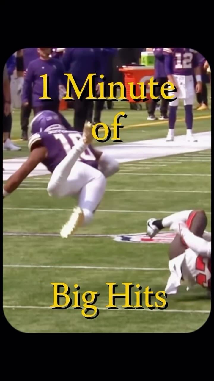 Fitting music for one minute of big NFL hits #NFL #Football